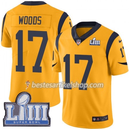Herren Los Angeles Rams Trikot Robert Woods 17 Nike Gold 2019 Super Bowl LIII
